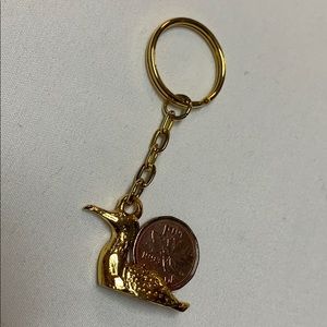 Gold Canada Keychain NWOT